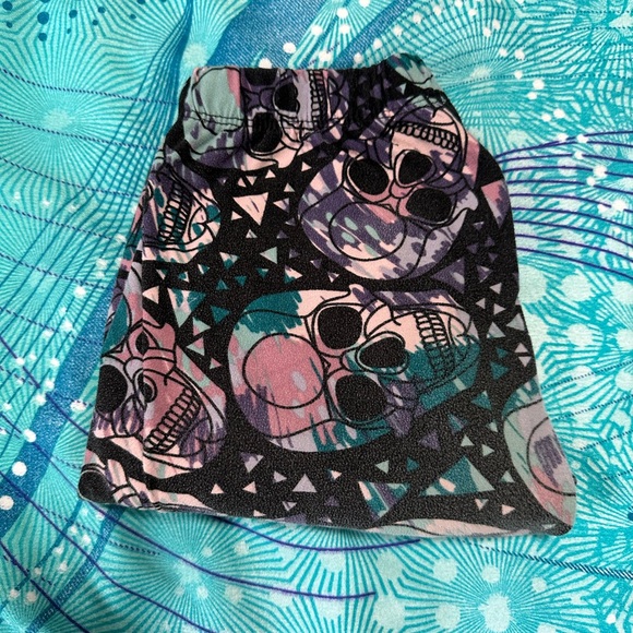 Kids SweetLegs Skull Print Leggings - Picture 3 of 5